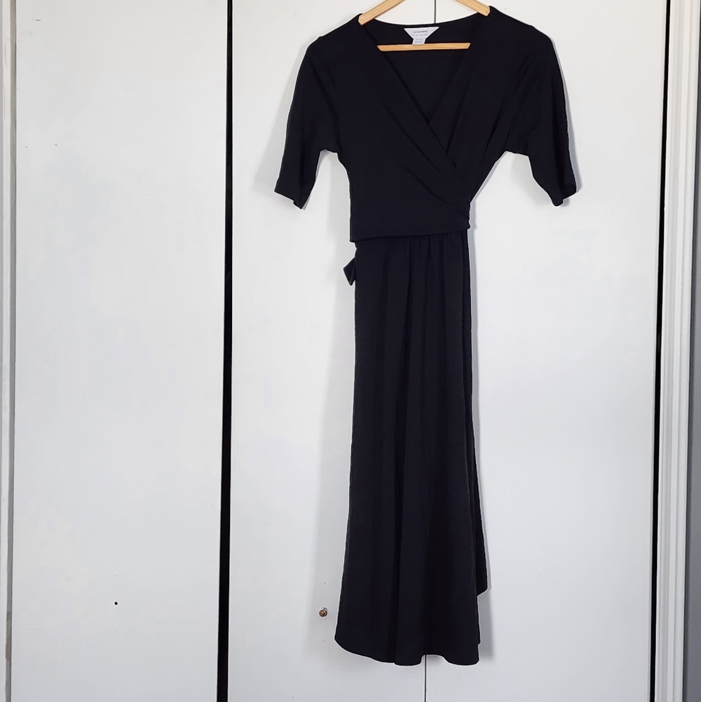 Seraphine Black Long Sleeve Dress